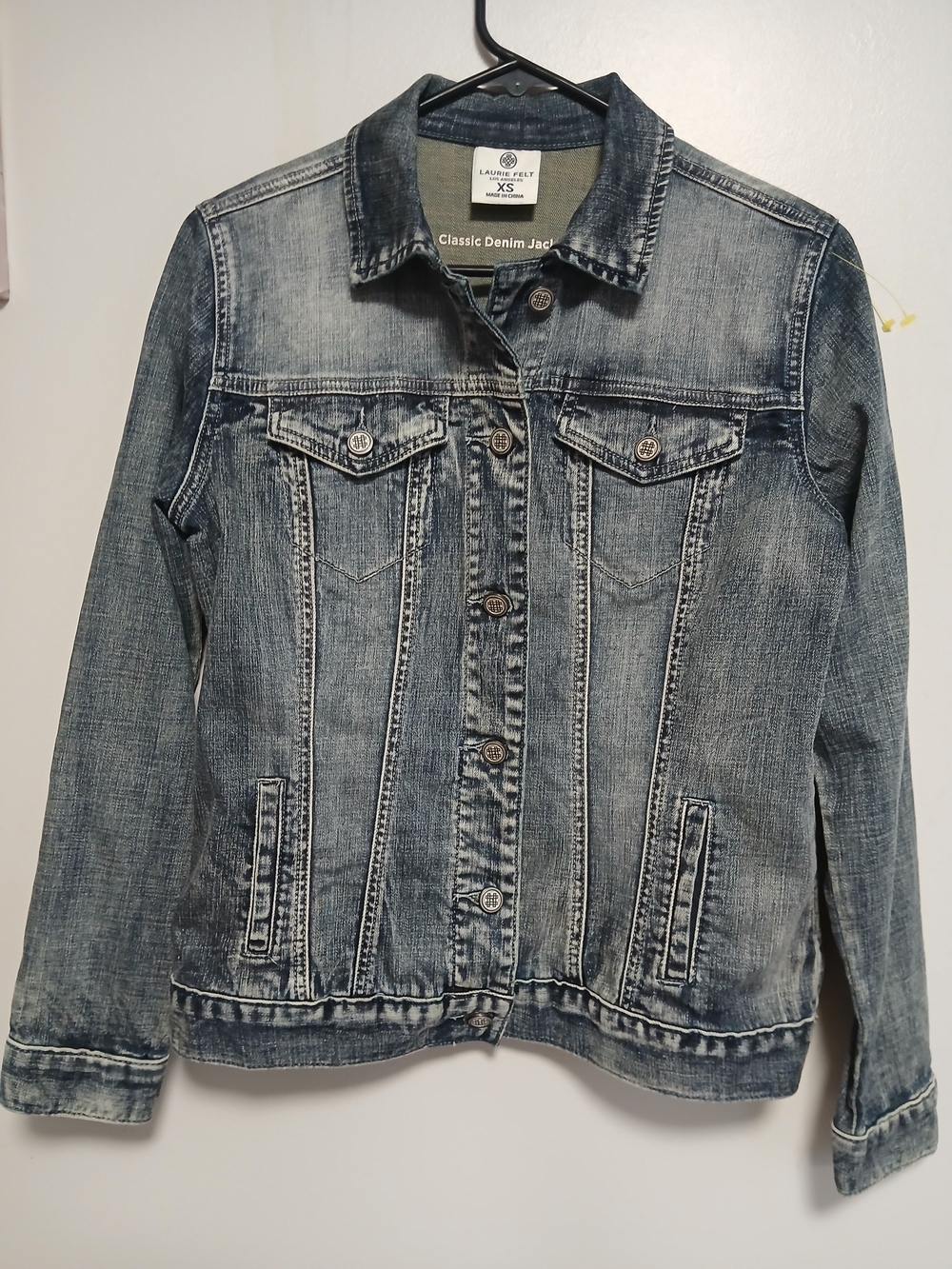 Laurie Felt Faded Blue Denim Jacket